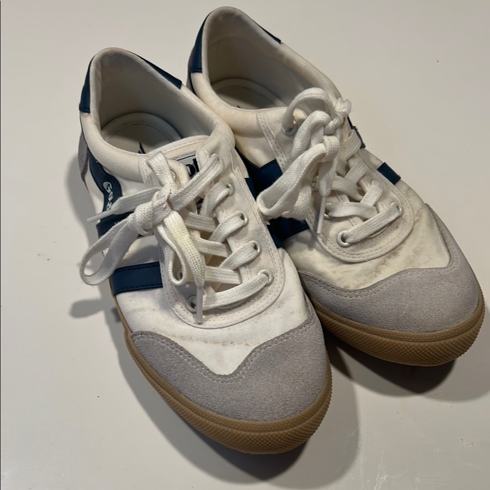 Navy and White Sneakers